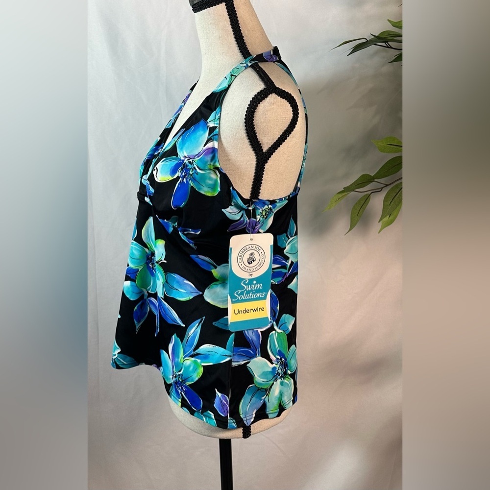 Caribbean Joe Blue One Piece Swimwear ๐ดโ๏ธ - Picture 8 of 13
